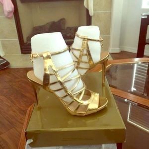Gold heels